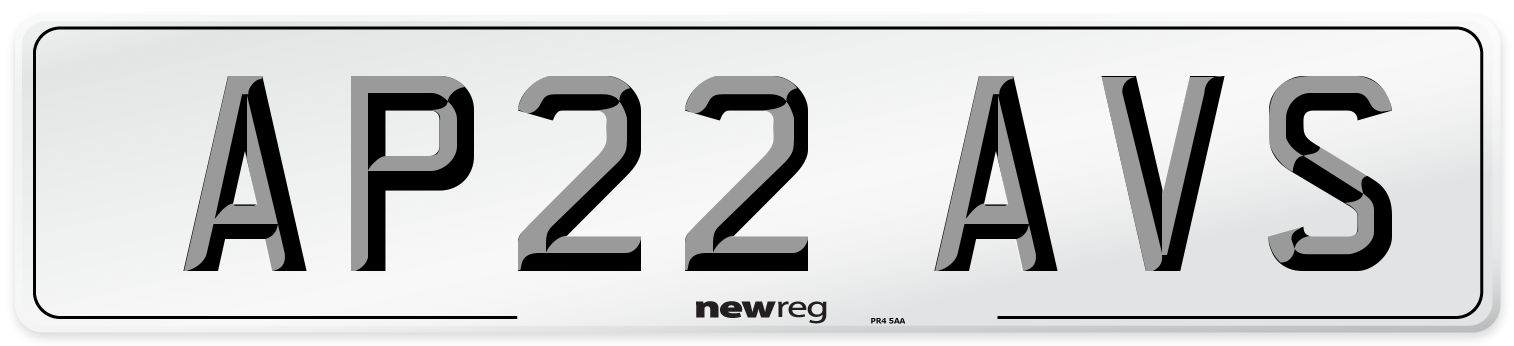 AP22 AVS Number Plate from New Reg